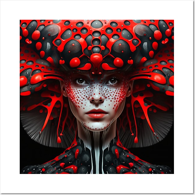 fly agaric girl Wall Art by knolios